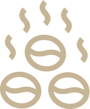 roasted coffee beans icon